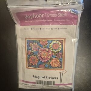 Cross Stitch Kit - Magical Flowers (Pink)